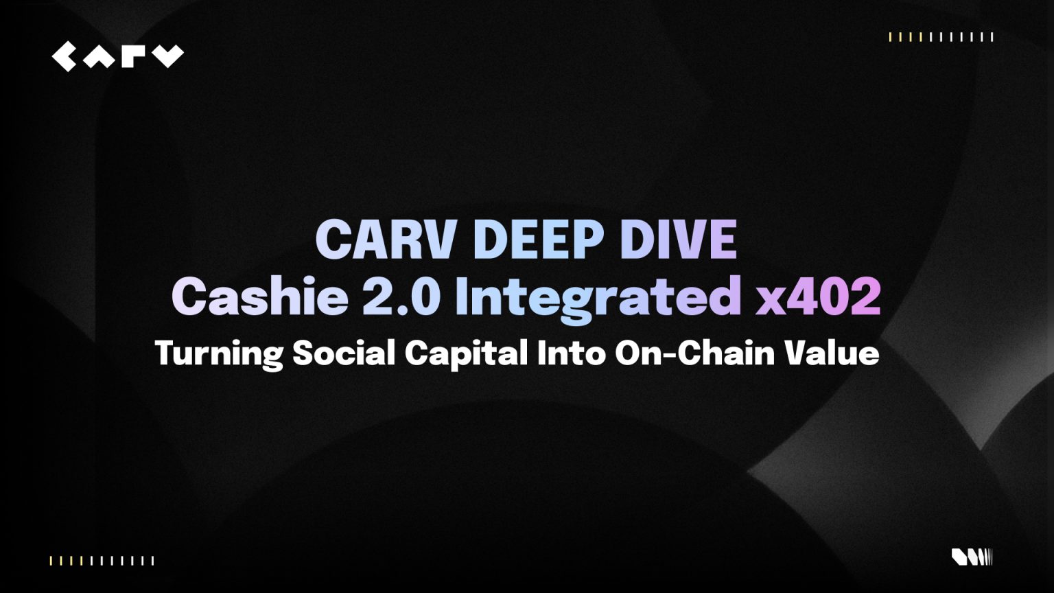 Cashie 2.0 Integrated X402, Turning Social Capital Into On-Chain Value