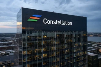 Constellation Energy drops, Calpine lock-up weighs