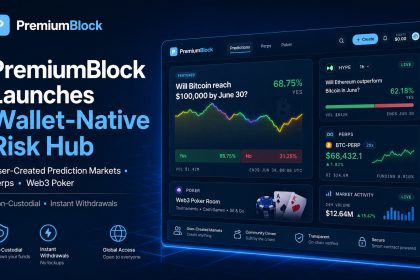 PremiumBlock Launches Non-Custodial Risk Hub For User-Created Prediction Markets, Perps And Web3 Poker